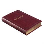 KJV Large-Print Bible--imitation leather, burgundy