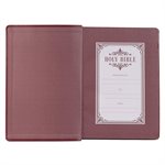 KJV Large-Print Bible--imitation leather, burgundy