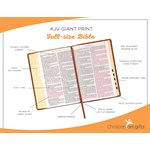 KJV Large-Print Bible--imitation leather, burgundy