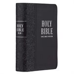 KJV Large-Print Compact Bible--imitation leather, black