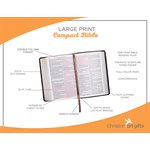 KJV Large-Print Compact Bible--imitation leather, black