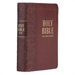 KJV Large-Print Compact--imitation leather, brown