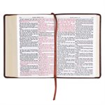 KJV Large-Print Compact--imitation leather, brown