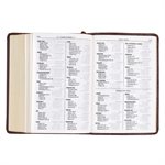 KJV Large-Print Compact--imitation leather, brown