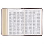 KJV Large-Print Compact--imitation leather, brown