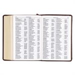 KJV Large-Print Compact--imitation leather, brown
