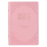KJV Large-Print Bible--Imitation Leather, Pink