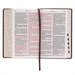 KJV Giant-Print Bible - Imitation leather, brown