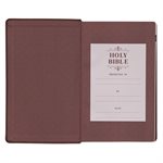 KJV Giant-Print Bible - Imitation leather, brown