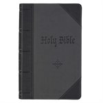 KJV Giant-Print Bible - Imitation Leather, Black / Dark Gray
