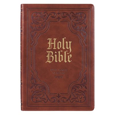 KJV Thinline Bible - Imitation leather, brown