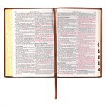 KJV Thinline Bible - Imitation leather, brown