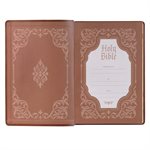KJV Thinline Bible - Imitation leather, brown
