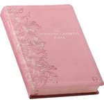 NLT Spiritual Growth Bible Pink Faux Leather