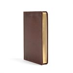 CSB Ultrathin Bible, Brown LeatherTouch