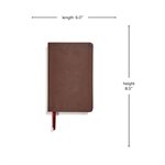 CSB Ultrathin Bible, Brown LeatherTouch