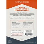 Biblia RVR 1960 Letra Gde. Tam. Manual Ref., Piel Fab. Negra, Ind. (RVR 1960 LgPt Personal-Size Ref. Bible, Bon.Leather, Bk I.)