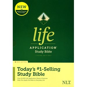 NLT Life Application Study Bible, Third Edition--hardcover, red letter