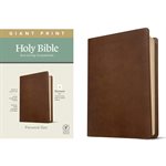 NLT Giant-Print Personal-Size Bible, Filament Enabled Edition--soft leather-look, rustic brown