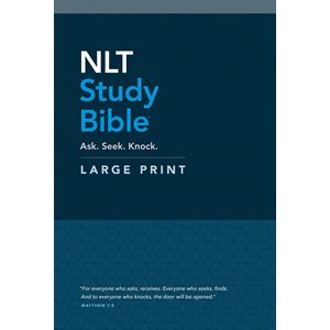 NLT Study Bible Large Print (Red Letter, Hardcover)