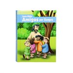 Biblia Infantil Amigos por Siempre Reina Valera 1960 Tamaño Bolsillo Letra Mediana Tapa Dura Azul