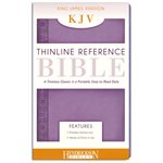The Holy Bible: King James Version, Lilac Flexisoft, Leather, Thinline Reference Bible