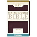 KJV Thinline Reference Bible Bonded Leather, Burgundy