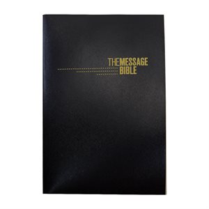 The Message Gift and Award Bible, Softcover, Black