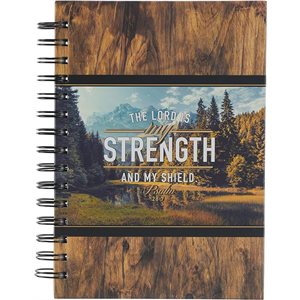 The Lord Is My Strength Wirebound Journal, Large