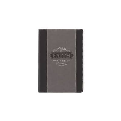 Journal Walk By Faith Not By Sight 2 Corinthians 5:7 Bible Verse Inspirational Scripture Notebook