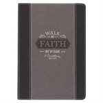 Journal Walk By Faith Not By Sight 2 Corinthians 5:7 Bible Verse Inspirational Scripture Notebook