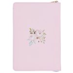 Trust in the Lord Blush Pink Faux Leather 2025 Executive Planner with Zipper Closure - Proverbs 3:5