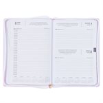 Trust in the Lord Blush Pink Faux Leather 2025 Executive Planner with Zipper Closure - Proverbs 3:5