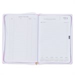 Trust in the Lord Blush Pink Faux Leather 2025 Executive Planner with Zipper Closure - Proverbs 3:5