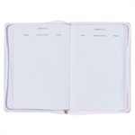 Trust in the Lord Blush Pink Faux Leather 2025 Executive Planner with Zipper Closure - Proverbs 3:5