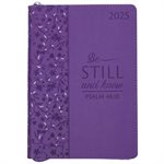 Be Still and Know 2025 Executive Planner with Zipper Closure - Psalm 46:10