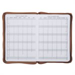 All Things Are Possible 2025 Tuscan Tan Faux Leather Executive Planner with Zipper Closure - Matthew 19:26