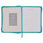 Trust in the Lord Teal Faux Leather 2025 Large 18-month Planner for Women