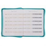 Trust in the Lord Teal Faux Leather 2025 Large 18-month Planner for Women