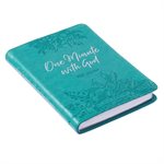 One Minute with God for Women Devotional, LuxLeather Turqoise