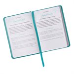 One Minute with God for Women Devotional, LuxLeather Turqoise