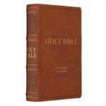 KJV Standard Giant-Print Bible--imitation leather, brown