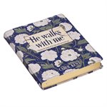 He Walks With Me - Flexcover, white floral