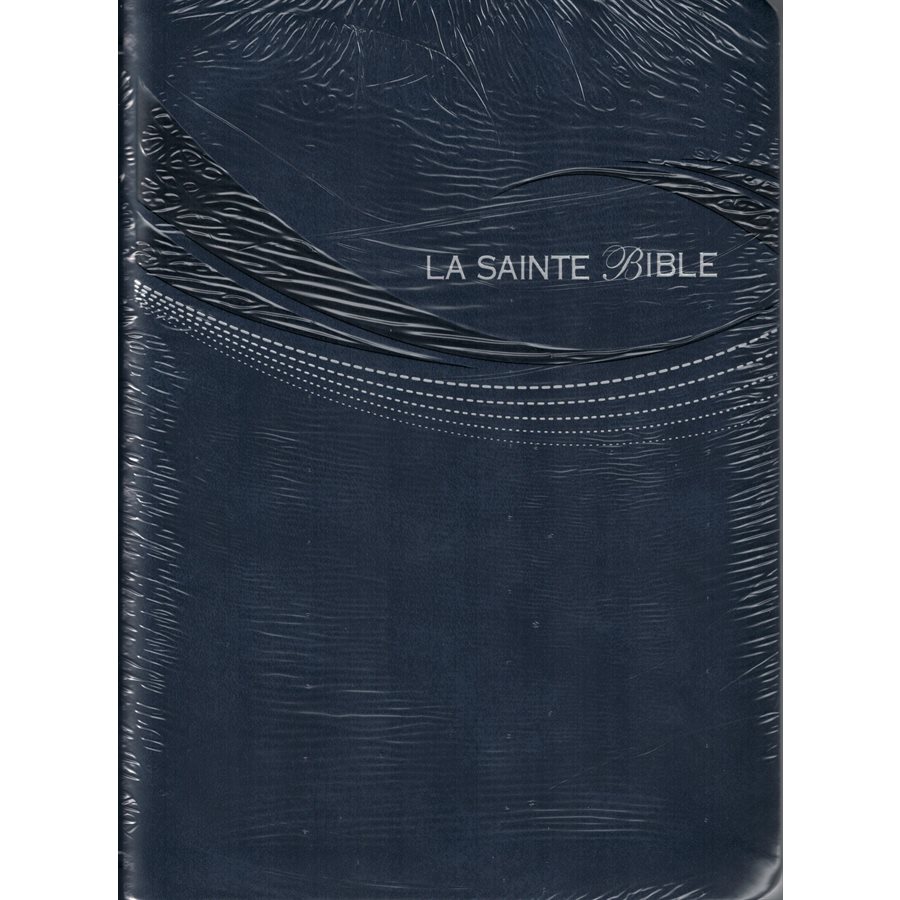 La Sainte Bible- Louis Segond, Gros Caractères, Marine