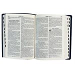 La Sainte Bible, Version Louis Segond 1910 - Moyens Caractères, Similicuir Bleu Marine avec Onglets