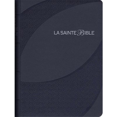 Bible Louis Segond 1910, Gros caractères format compact, similicuir, bleu marin avec onglets Bible Louis Segond 1910, Gros caractères format compact, similicuir, bleu marin avec onglets