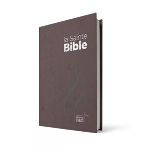 La Sainte Bible, version Segond NEG, Nouvelle Édition de Genève - Couverture rigide marron, format compact