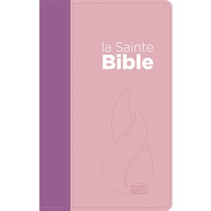 La Sainte Bible version Segond NEG, Nouvelle Édition de Genève (Couverture souple violet et rose, format compact)