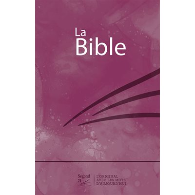 La Bible. Version Segond 21 (S21) Couverture rigide rose violette prune