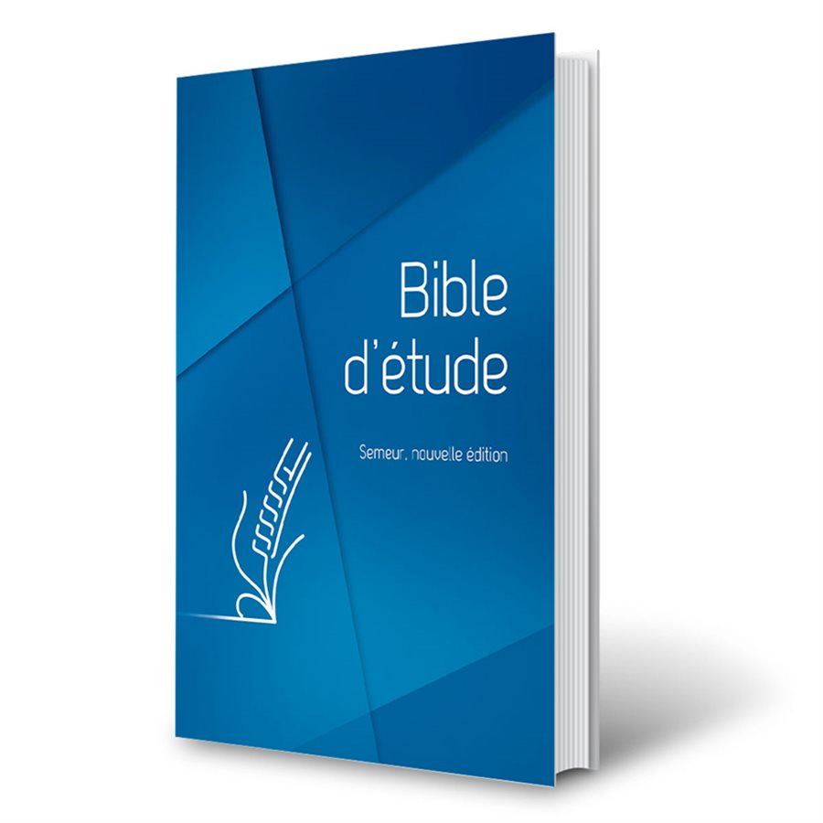 Bible Semeur d’étude - Souple bleue tranche blanche